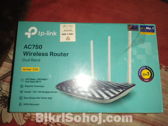 Archer C20 router+Beldon xpon Onu